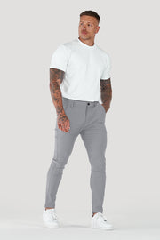 THE AVANI TROUSERS - LIGHT GREY