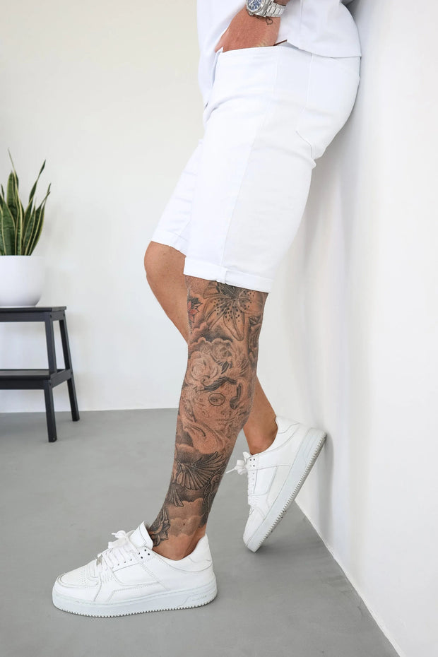 THE LORENZO SHORTS - WHITE