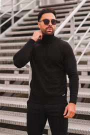 THE ARTURO TURTLENECK - BLACK