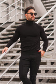 THE ARTURO TURTLENECK - BLACK